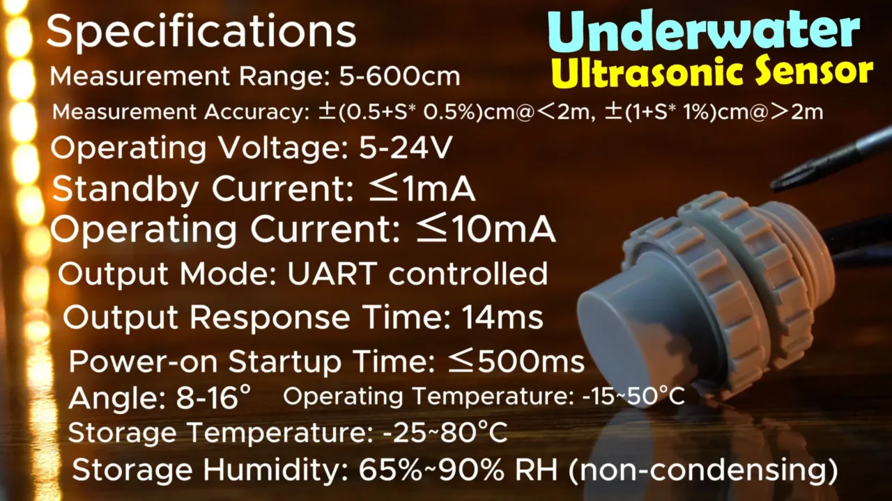 Underwater Ultrasonic Sensor specifications