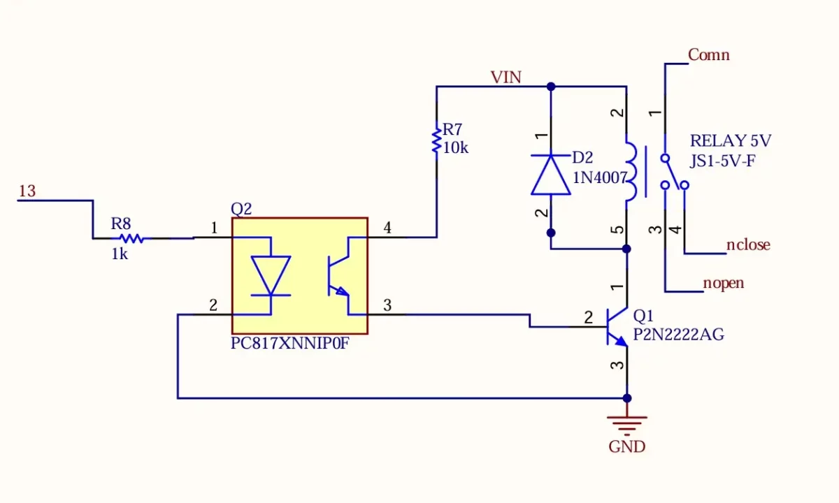 Smart Staircase Lighting and 5v relay with esp32 circuit diagram