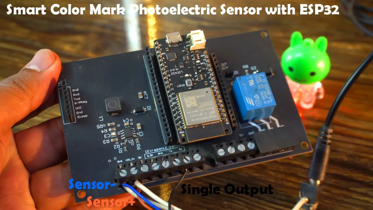 Smart Color Mark Photoelectric Sensor interfacing with esp32