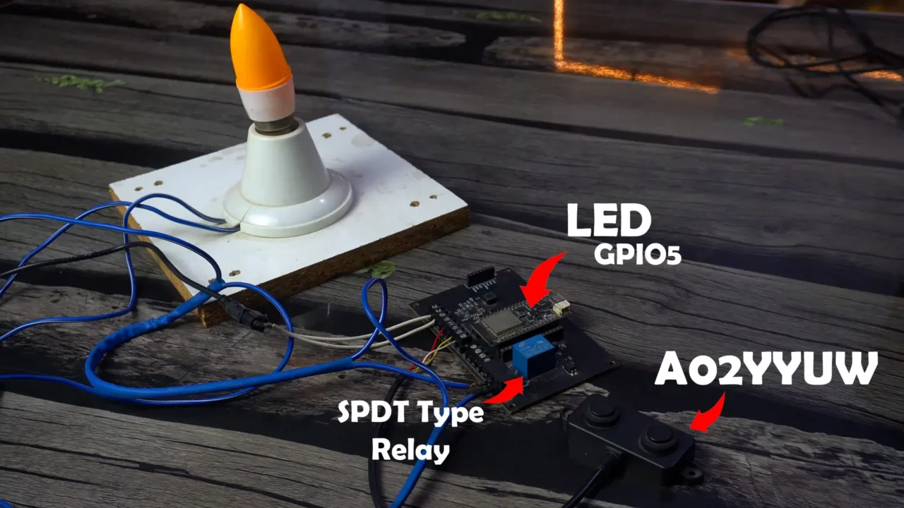 SmartWatch Home Automation control a bulb using esp32 and smart watch