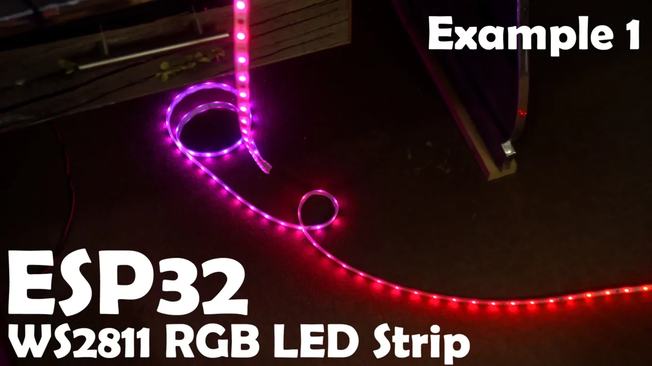 ws2811 rgb led strip with esp32 Smart Staircase Lighting