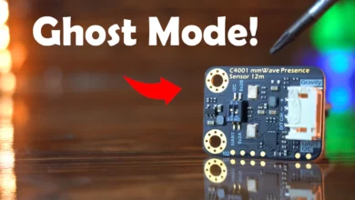 C4001 mmWave human detection sensor with arduino and esp32