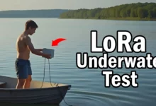 433mhz vs 866mhz bettle LoRa Underwater Test with esp32 and arduino