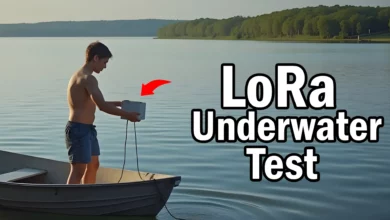 433mhz vs 866mhz bettle LoRa Underwater Test with esp32 and arduino