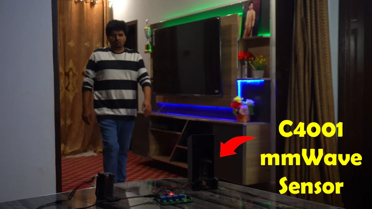 C4001 mmWave inside a plastic box enclosure