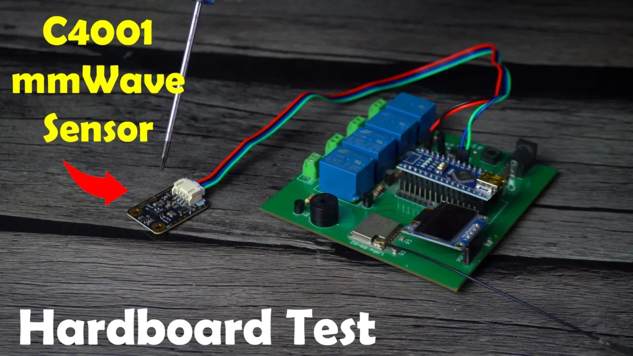 C4001 mmWave sensor hardboard test