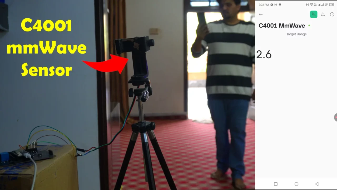 C4001 mmWave sensor in an iot project