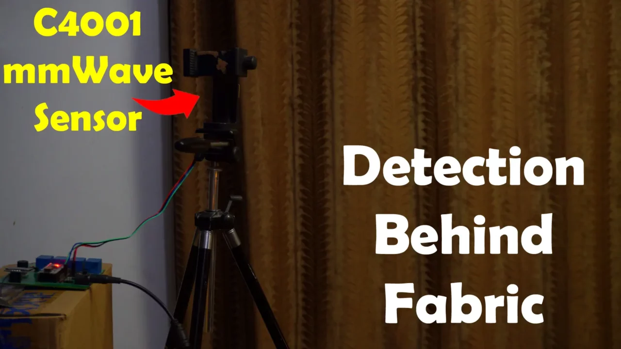 human detection through cloth fabric curtains using C4001 mmWave