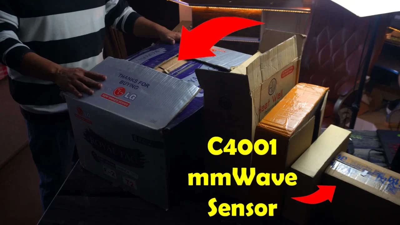 C4001 mmWave human detection through material