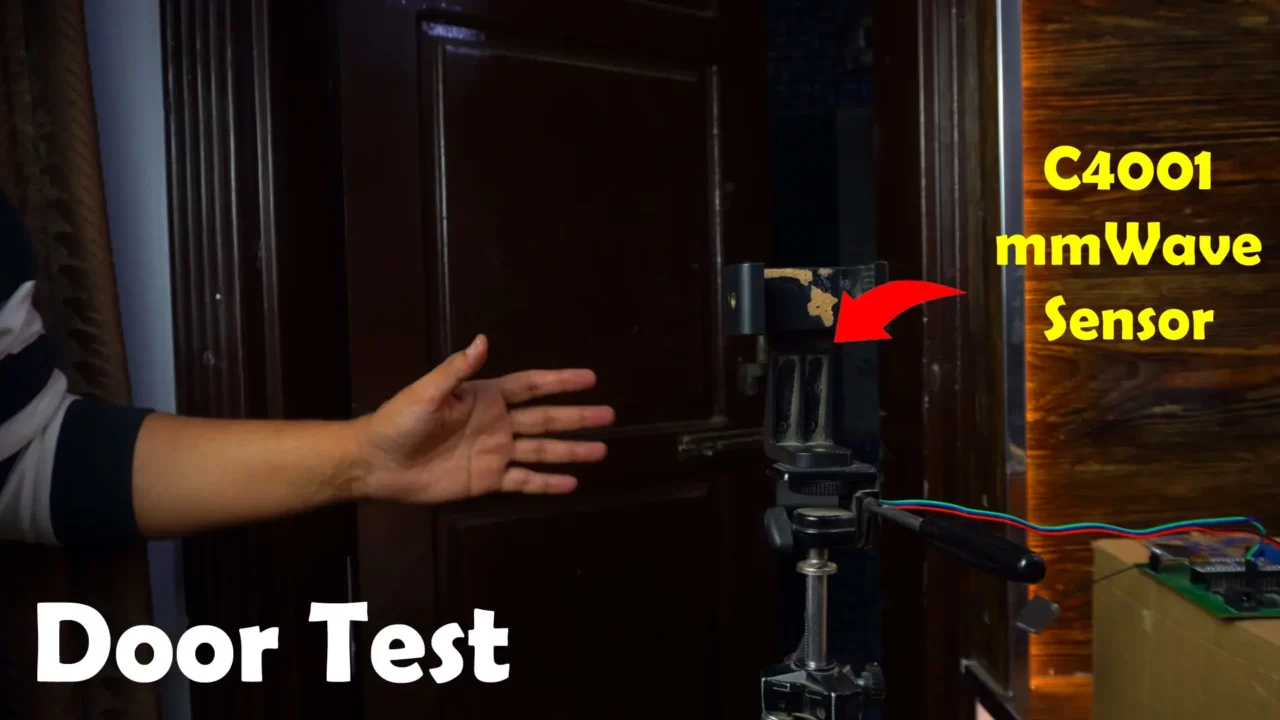 C4001 mmWave sensor door test