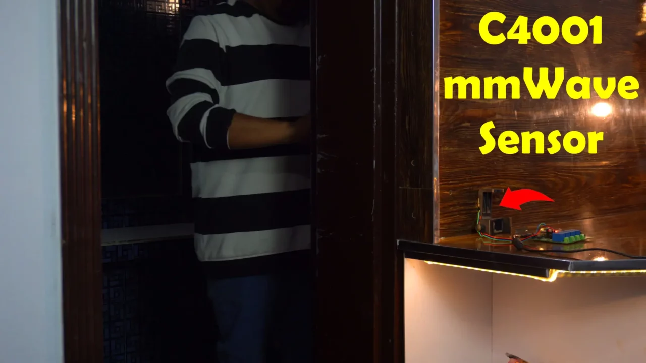 C4001 mmWave sensor for human detection behind a wall