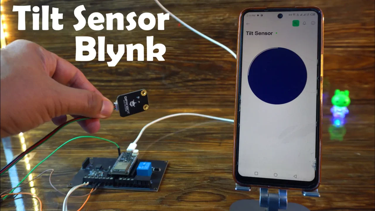 Iot based Digital 360° Tilt Sensor using blynk application