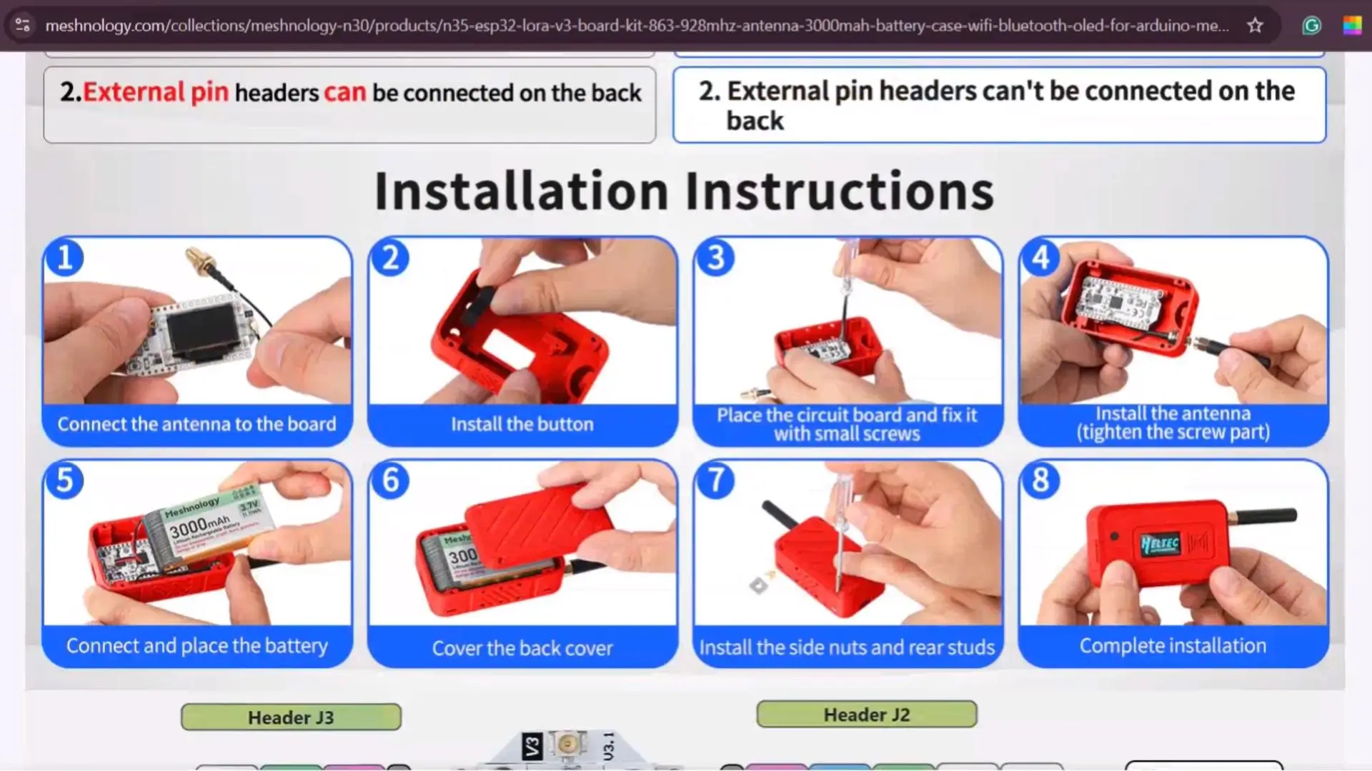 ESP32 LoRa 32 board installation and setup demonstration.
