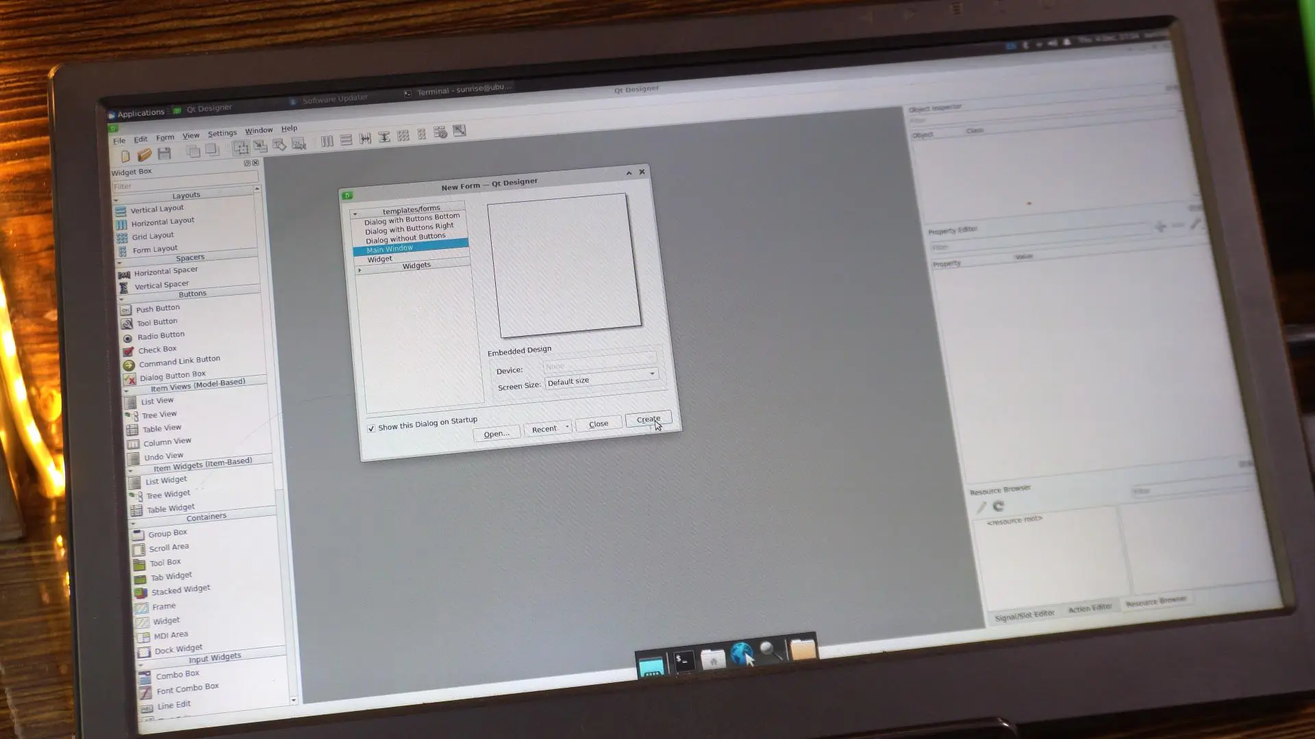 PyQt5 Designer interface on RDK X5 for GUI creation in rdk x5 programming tutorial