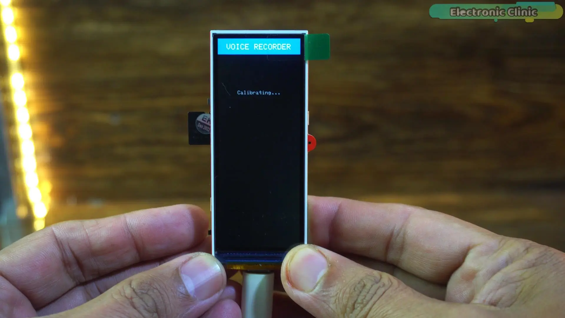 Calibrating IMU and gyroscope sensors for gesture-controlled ESP32 voice recorder project