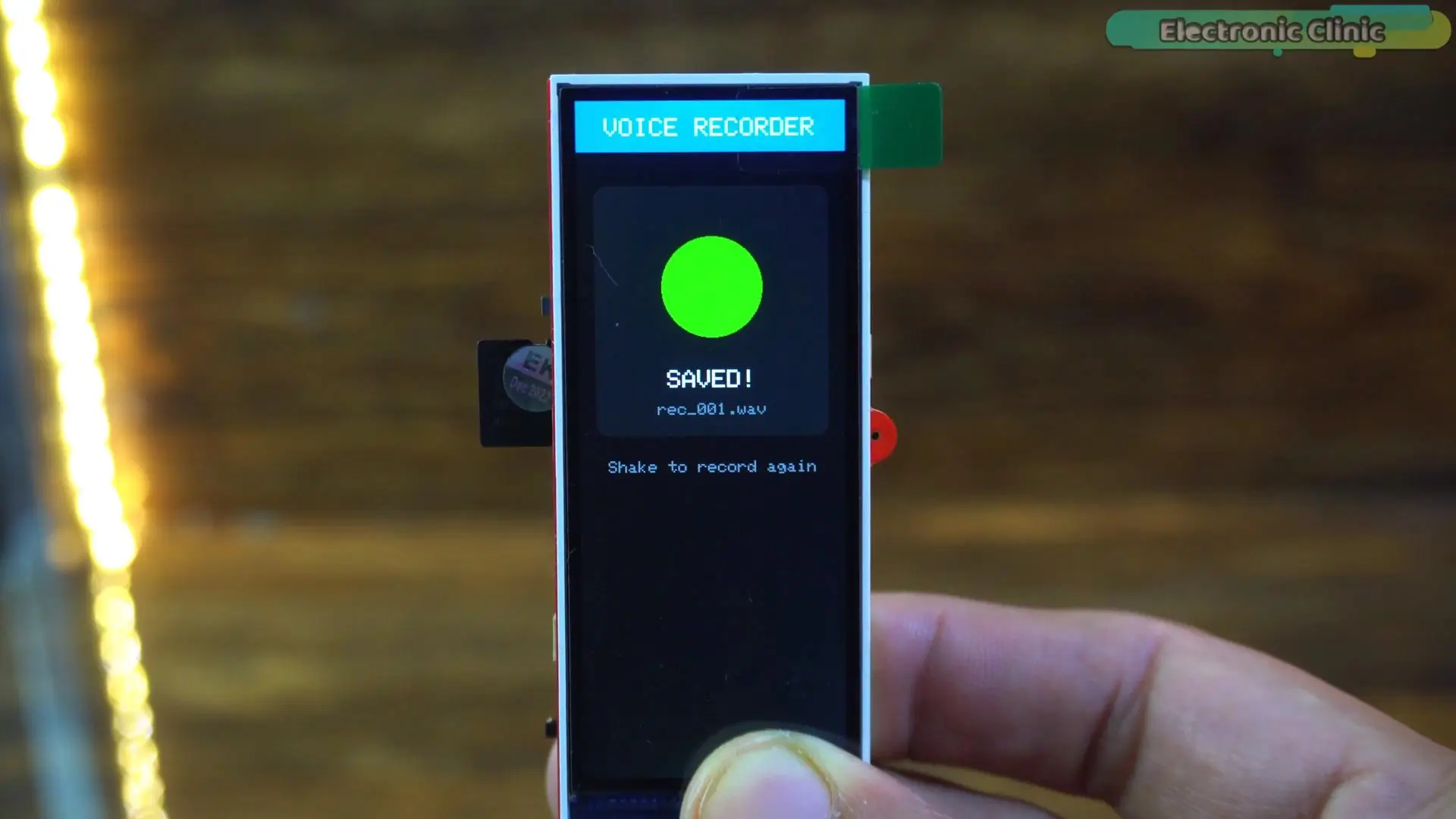 SD card audio storage feature in ESP32 Voice Recorder setup