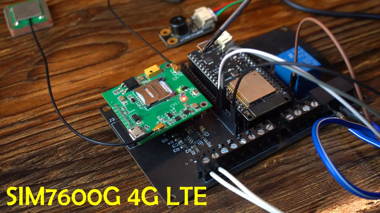 SIM7600G 4G LTE GSM module for ESP32 IoT projects