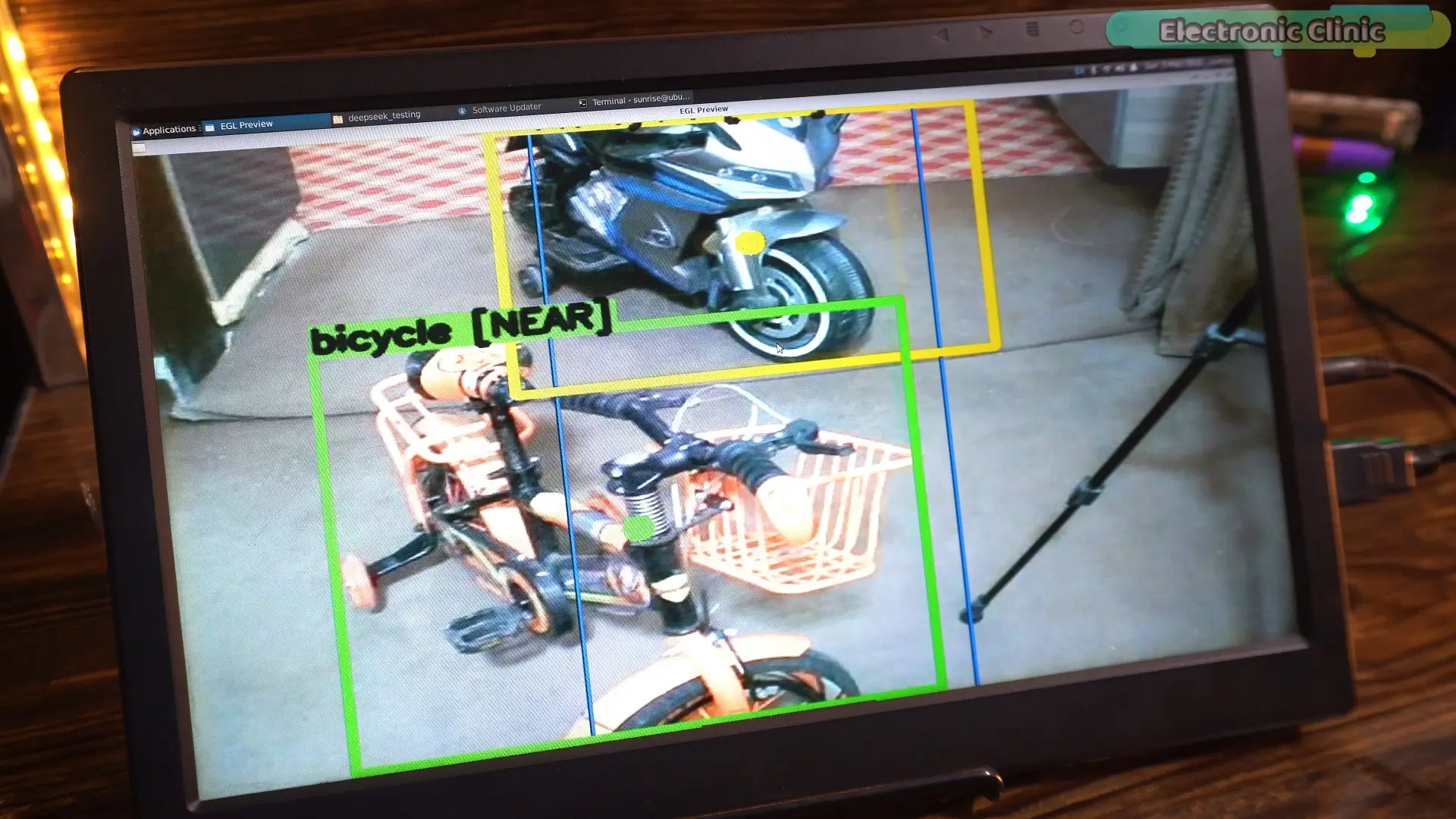 RDK X5 object detection interface with real-time distance labels