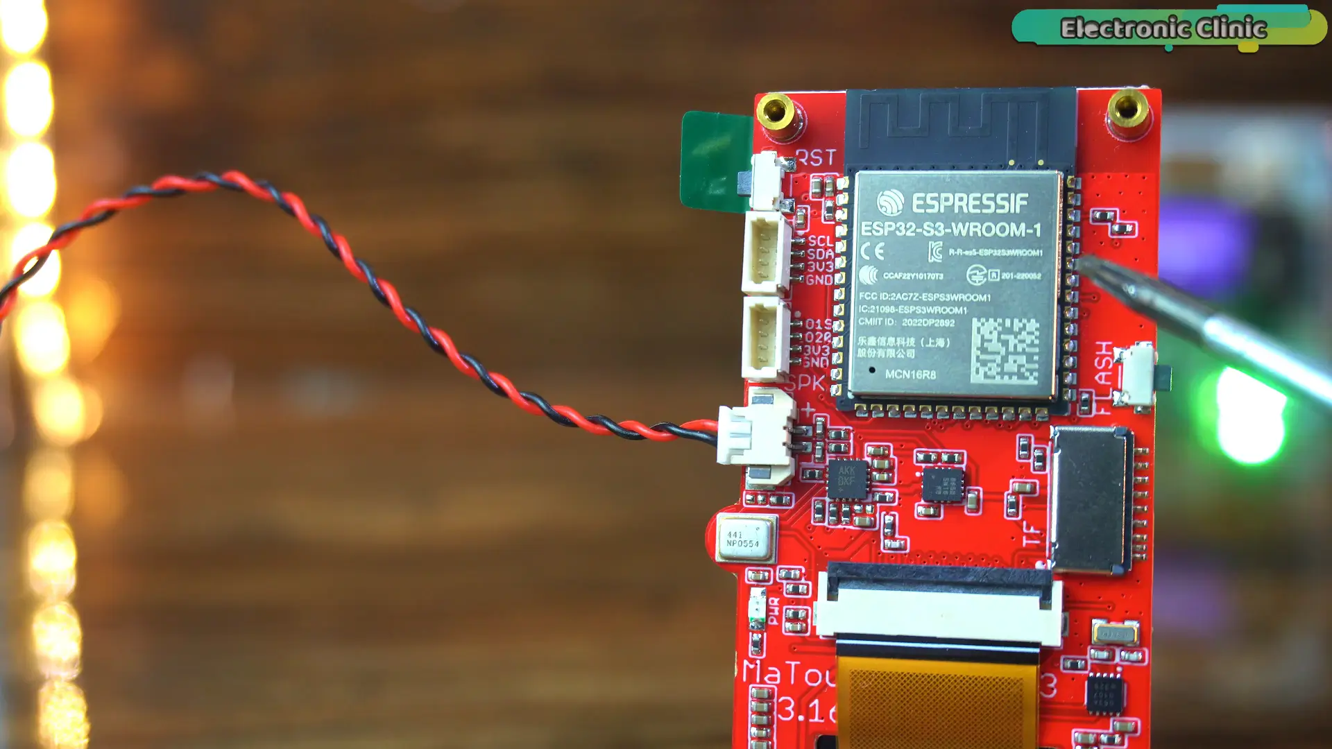 ESP32-S3-WROOM-1 MaTouch AI device for Speech to Text