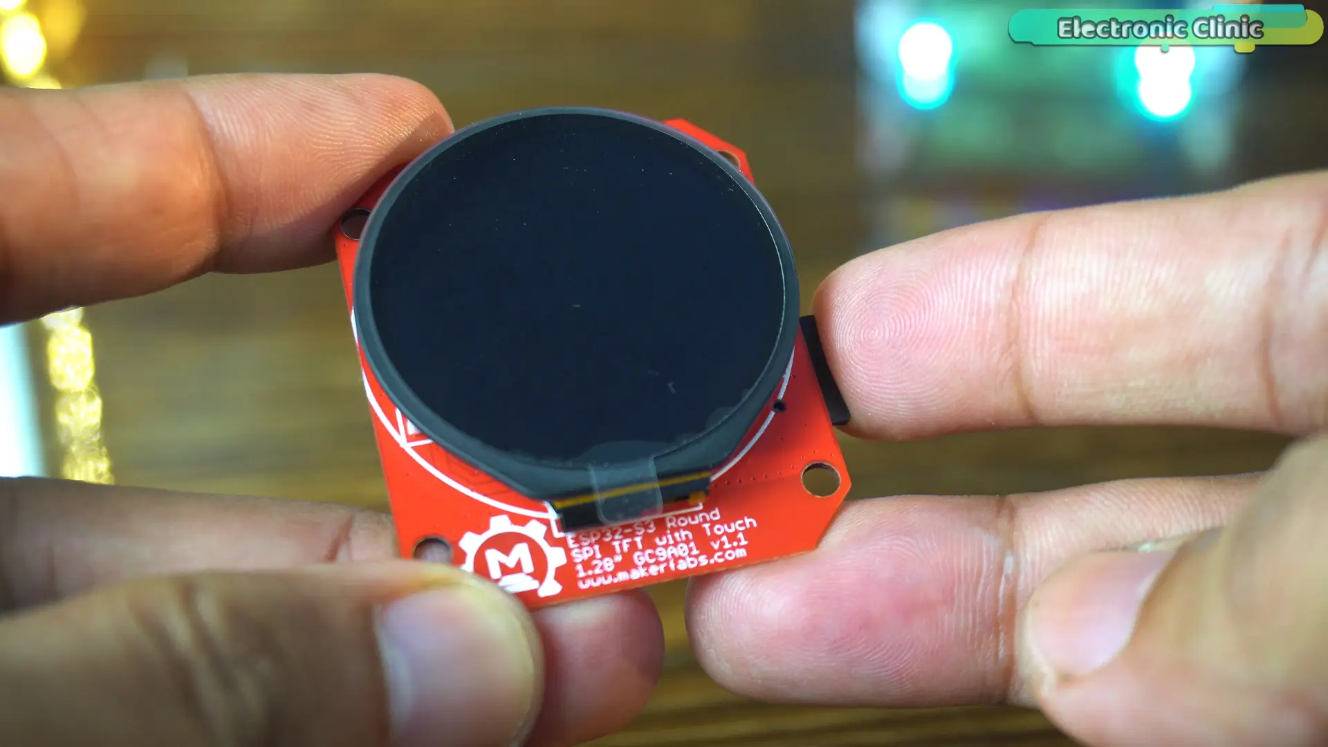 Makerfabs 1.28-inch ESP32-S3 round SPI TFT touchscreen display