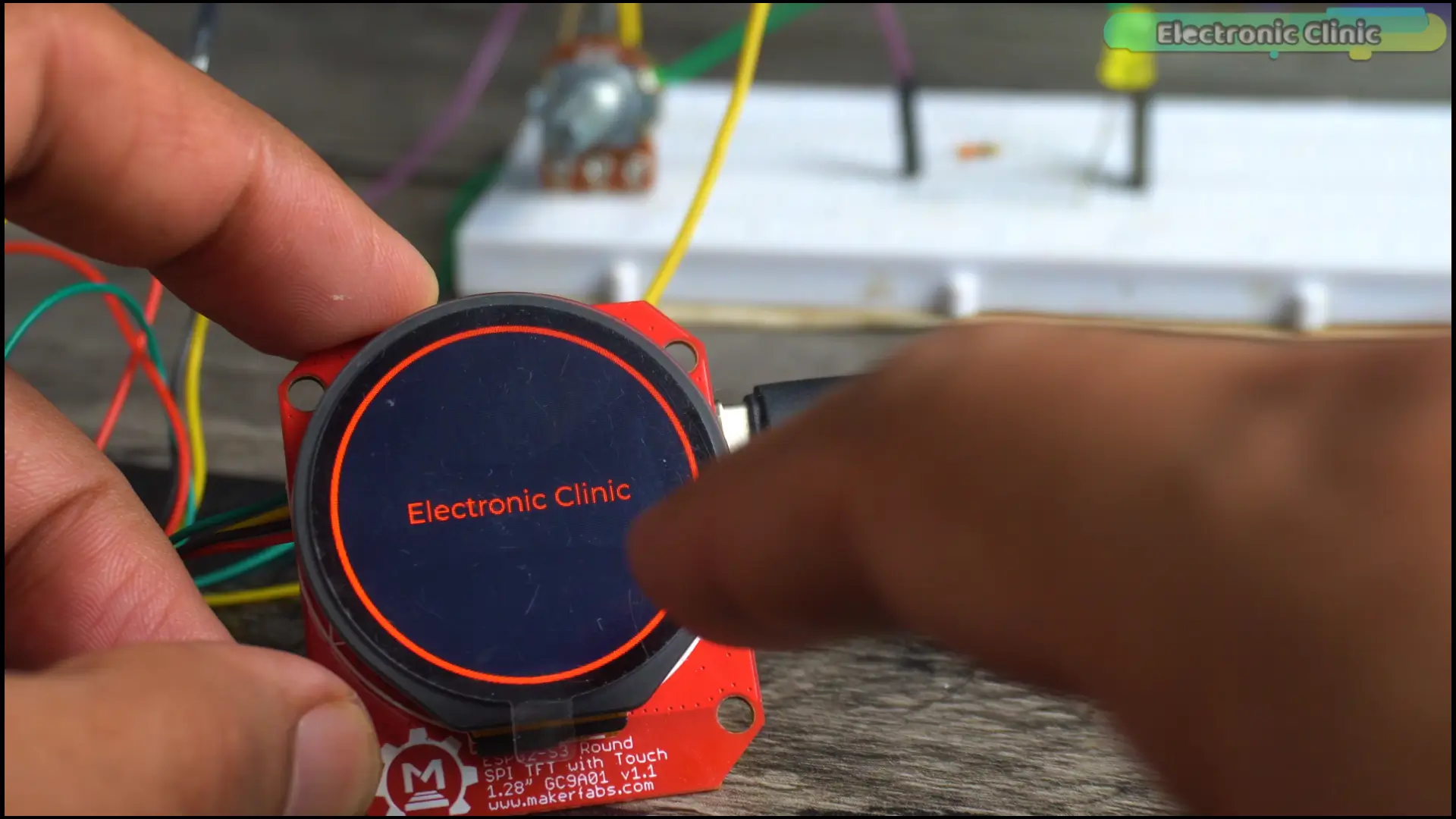 Multi-screen LVGL UI home screen view on the ESP32-S3 round display