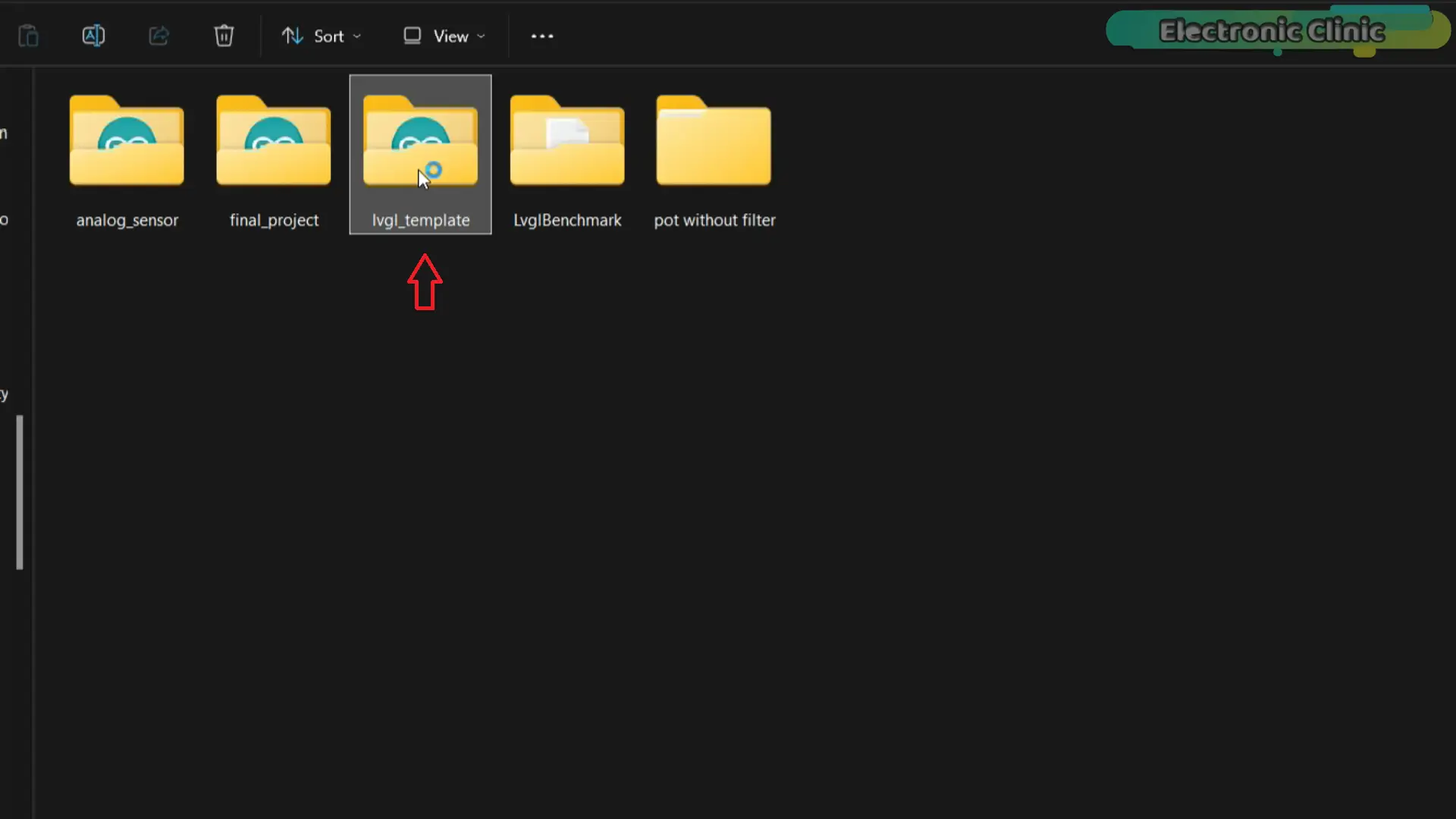 Organized folder structure for ESP32-S3 LVGL and SquareLine Studio projects