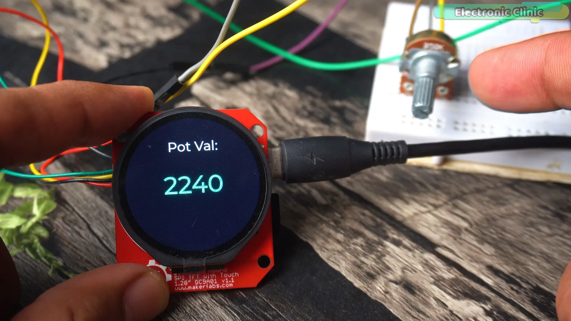 Visualizing real-time potentiometer data with LVGL and SquareLine Studio