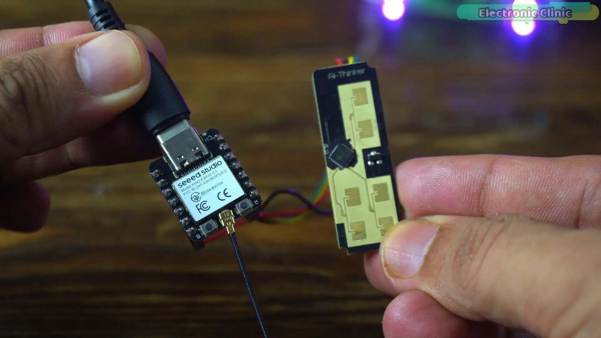 Xiao ESP32-C3 connected to the RD-03D mmWave radar sensor