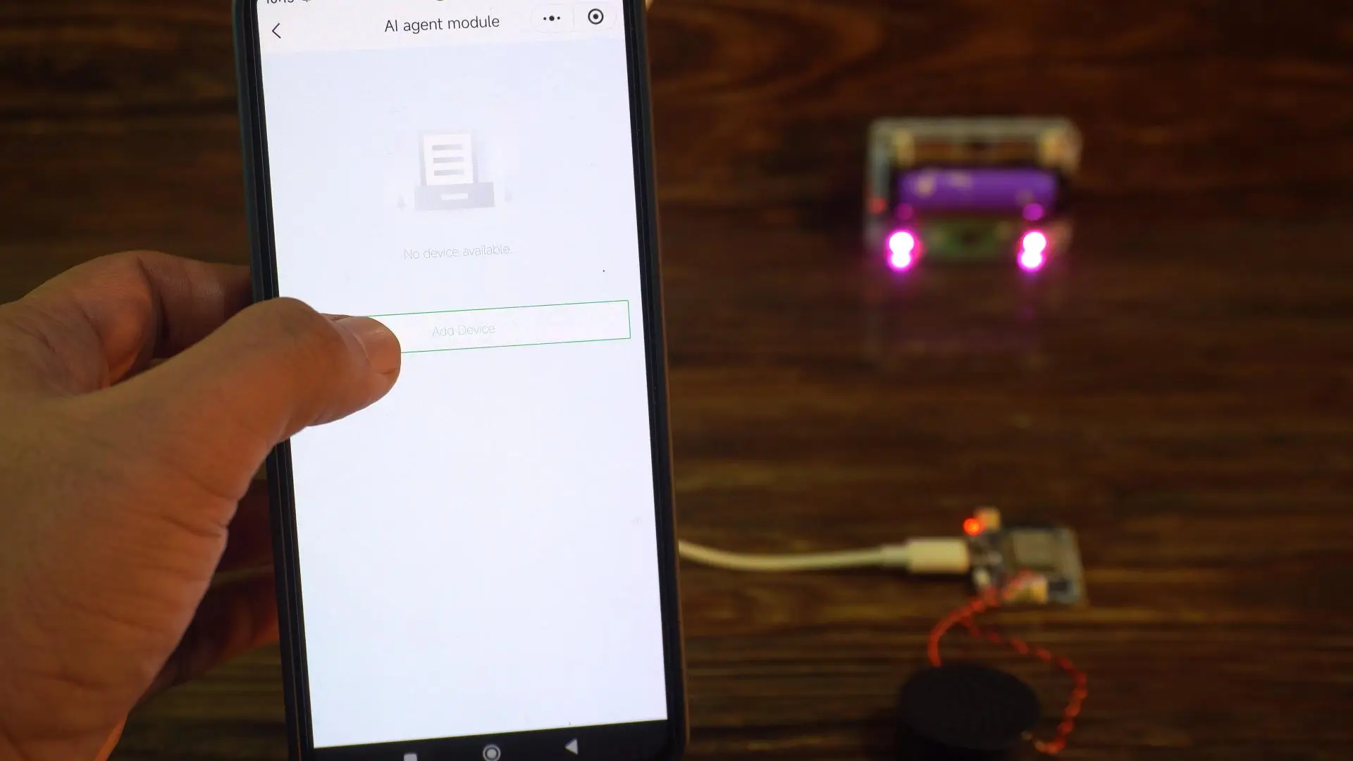 Add Device option for AiPi-PalChat V1 AI voice module setup