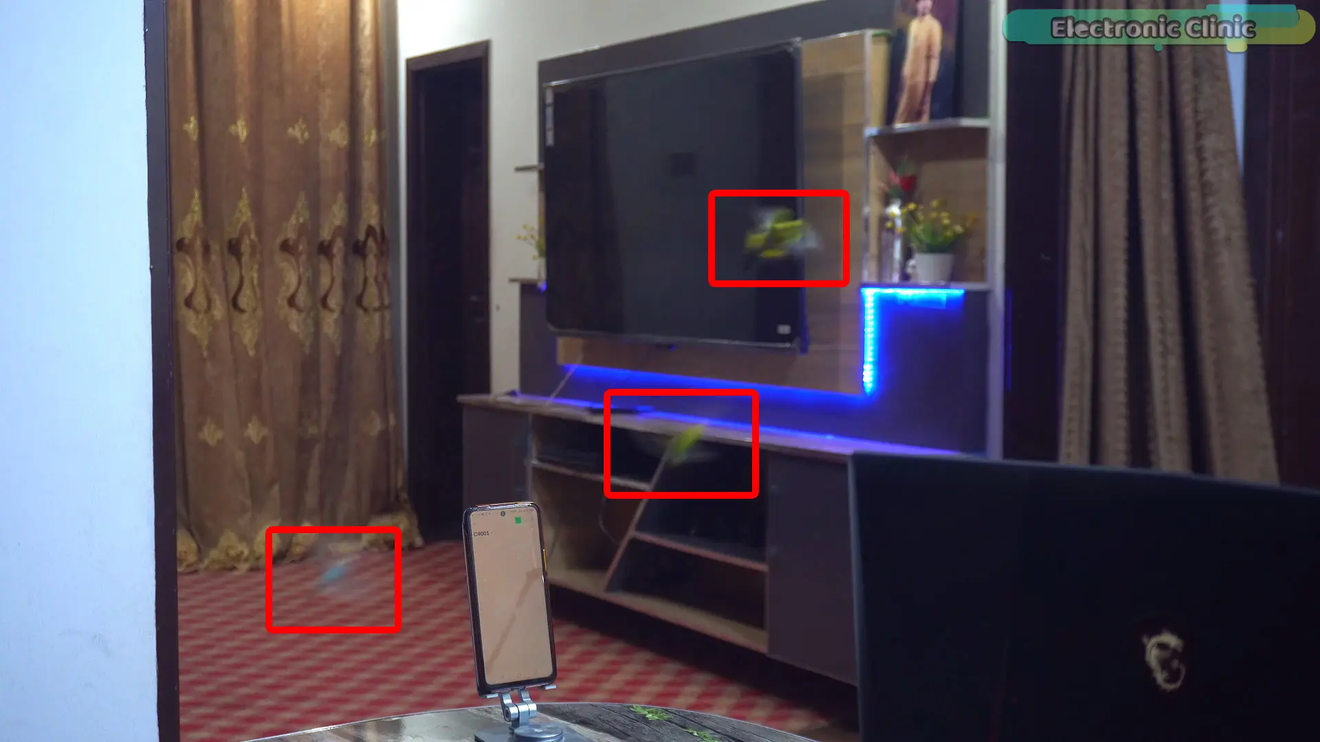 C4001 mmWave sensor detecting parrots