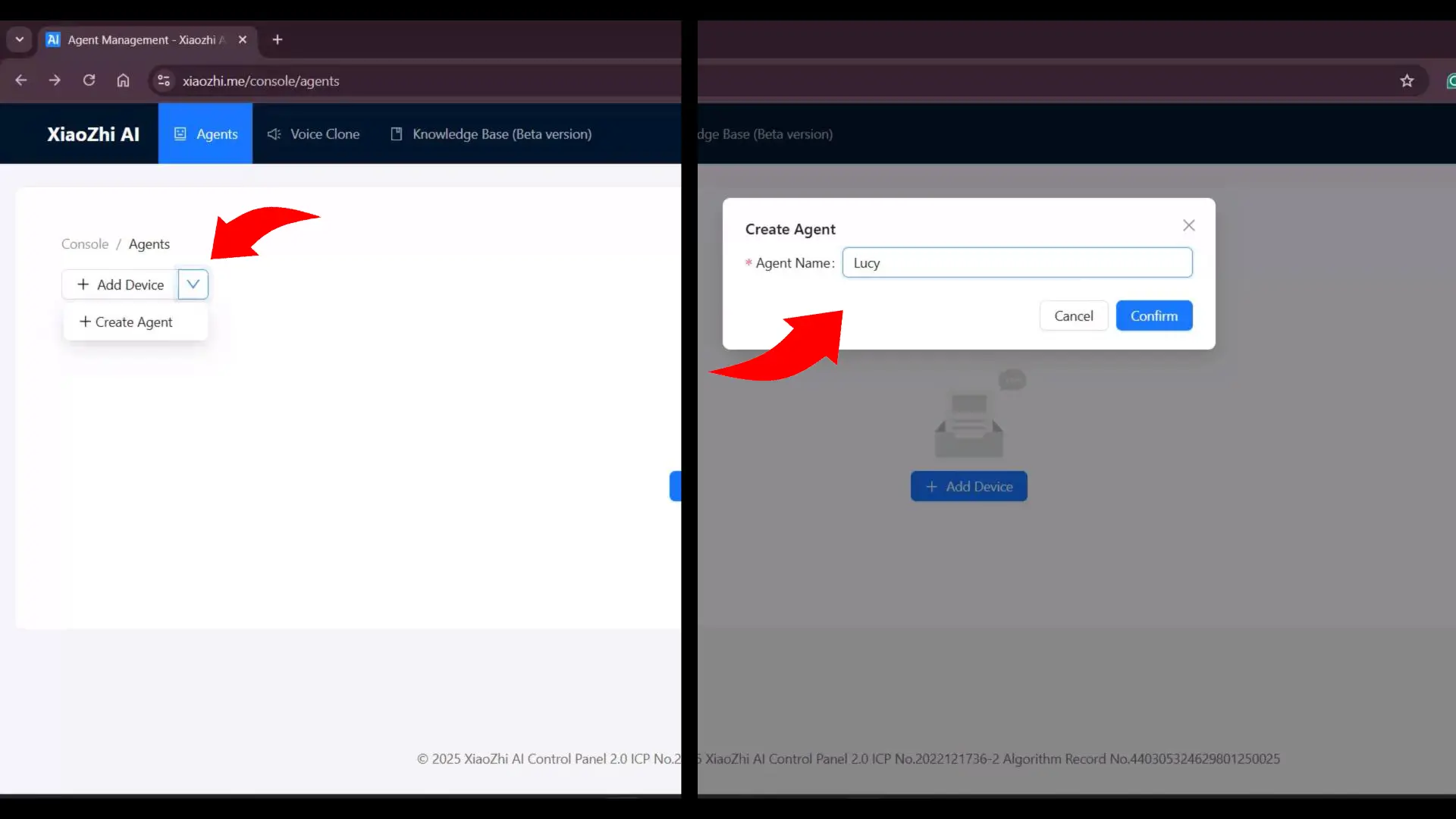 Creating an AI agent on Xiaozhi AI for the AiPi-PalChat V1 voice module