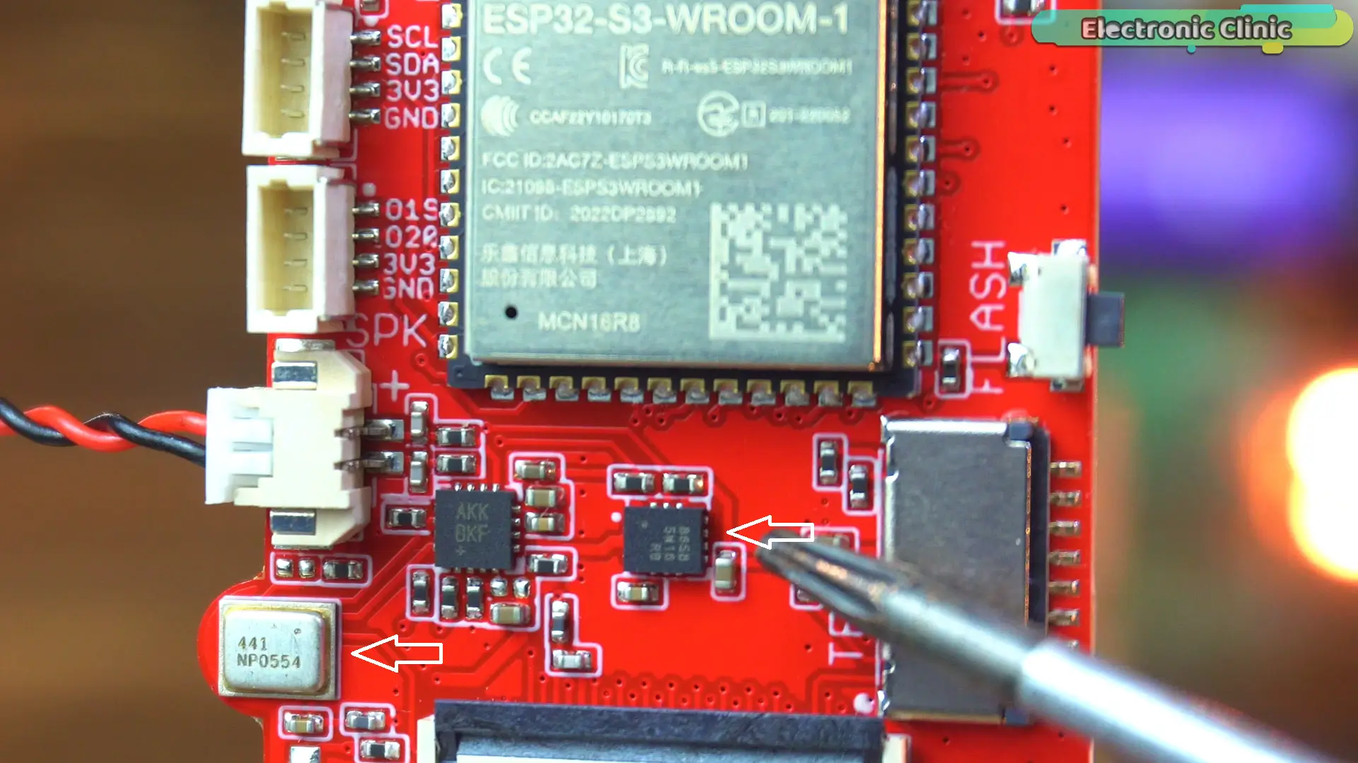 ESP32-S3 MaTouch QMI8658 IMU sensor and INMP441 microphone