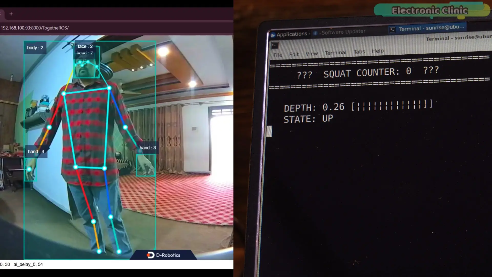 Full Skeleton Keypoints for RDK X5 AI Squats Counter