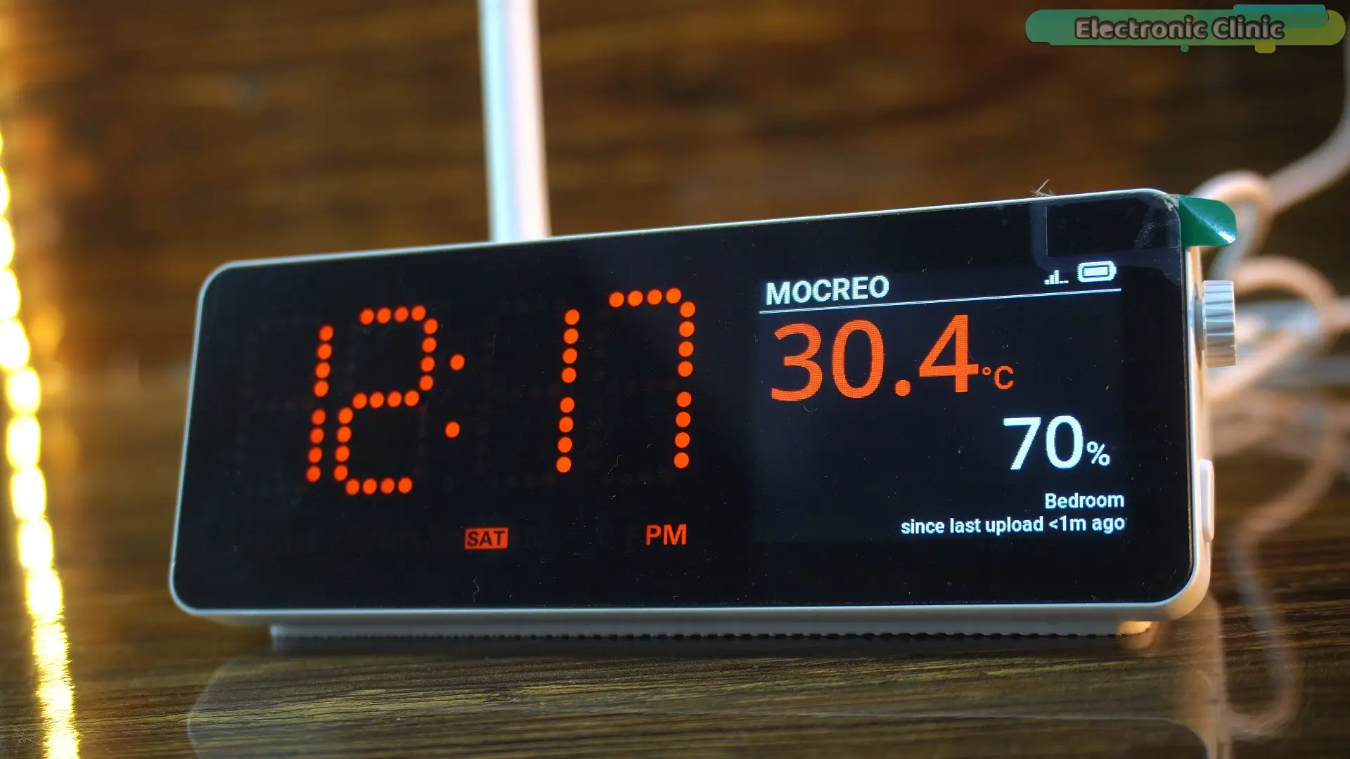 Mocreo H5 Pro LS3 sensor showing increased humidity level