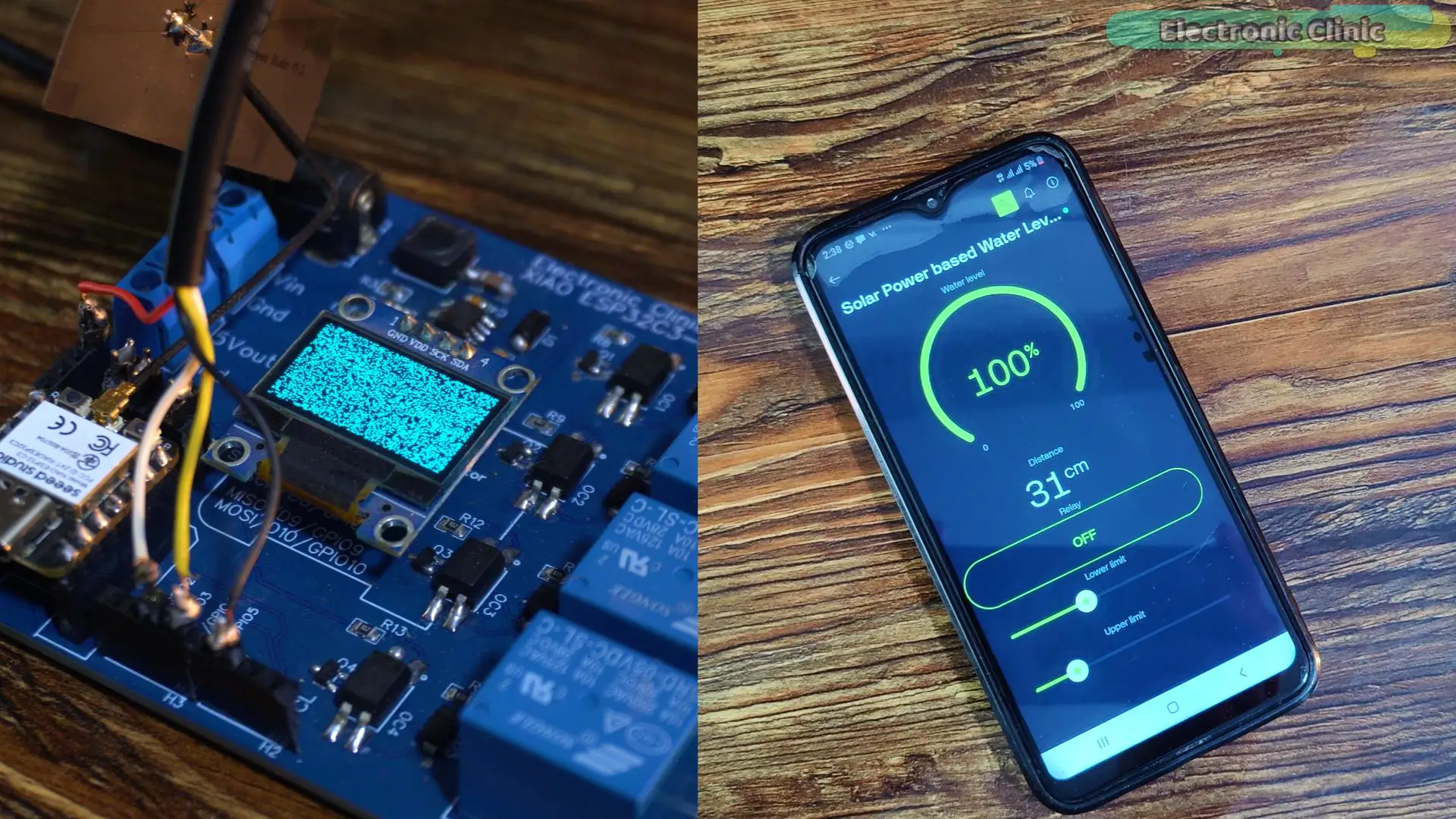 ESP32 restarted while retaining water tank level settings