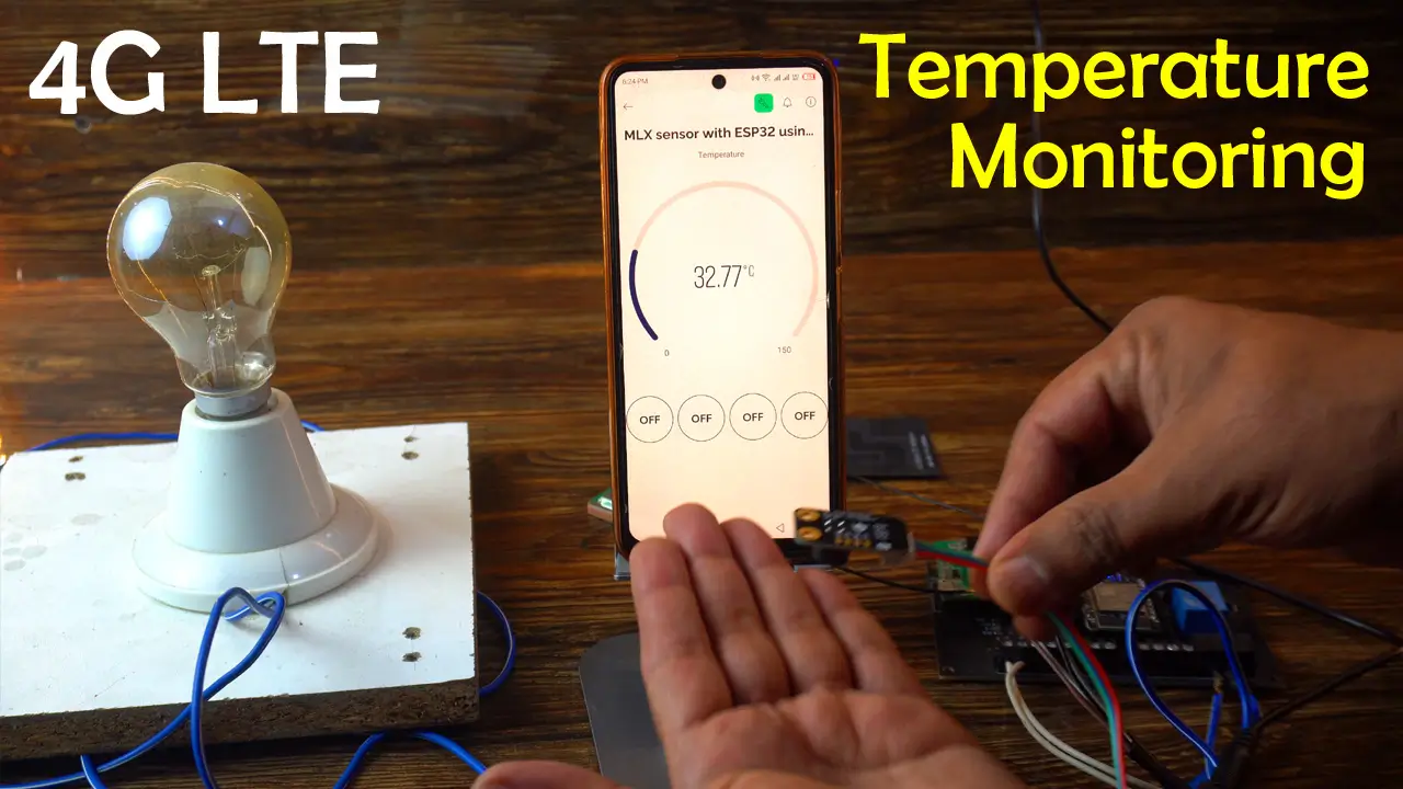 MLX90614 non-contact infrared temperature sensor with ESP32 and Blynk