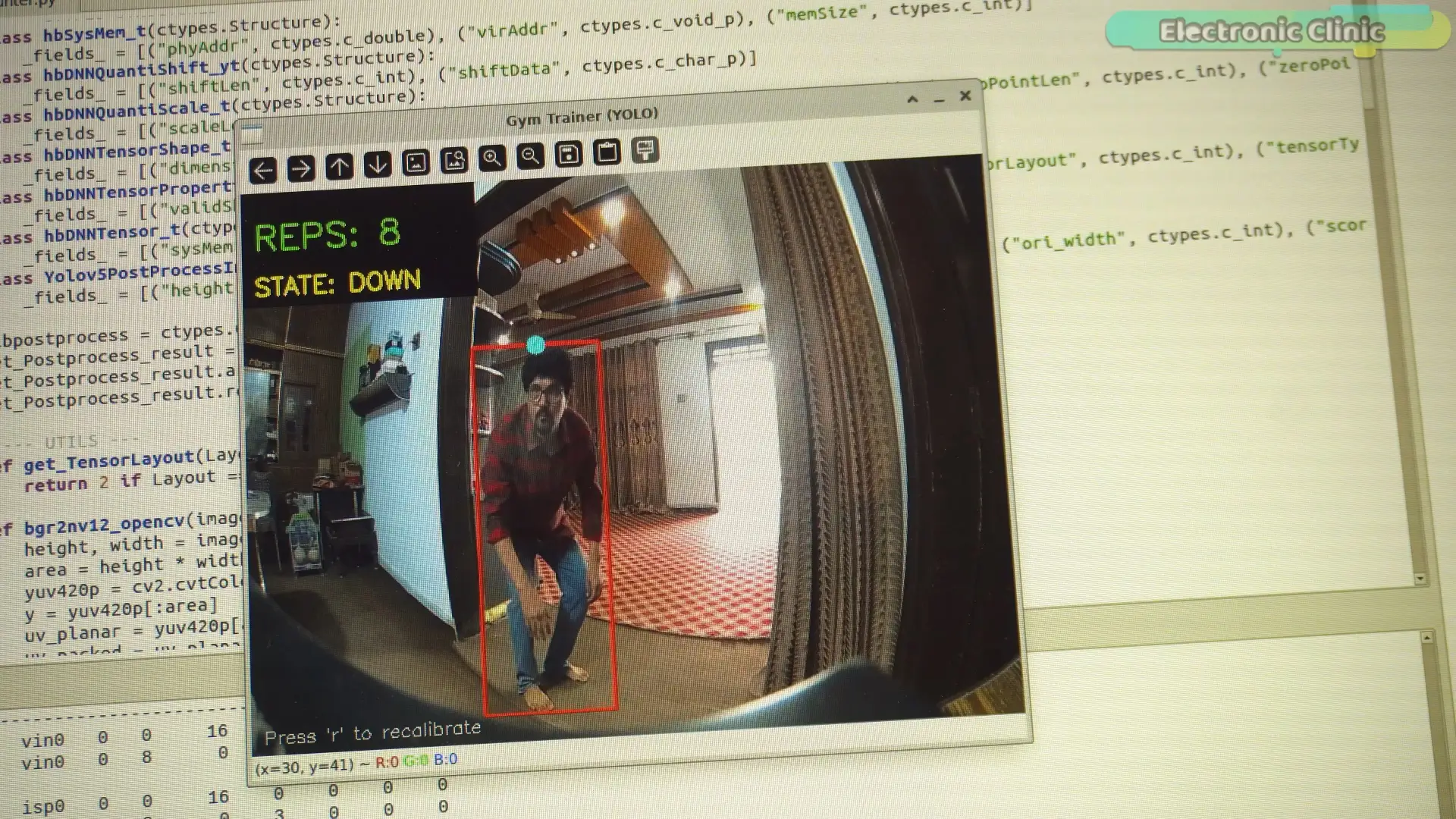 Person Moving Sideways During AI Squats Counter Detection