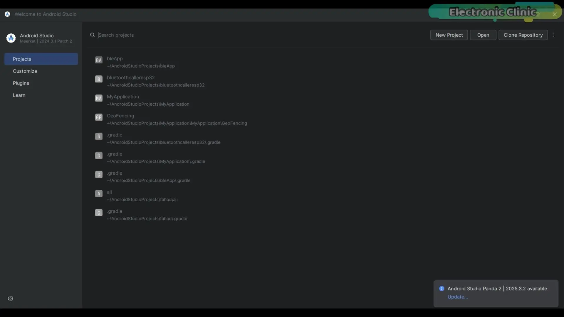 Opening a water level monitoring project in Android Studio