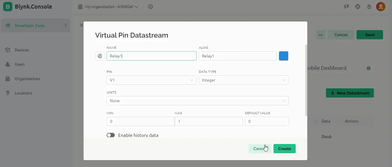 Relay control using ESP32 and Blynk IoT