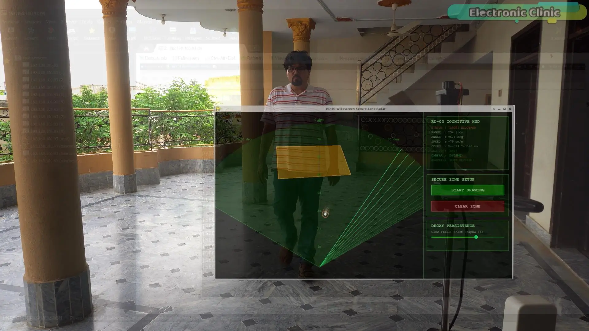 RD-03D mmWave radar security system using RDK X5