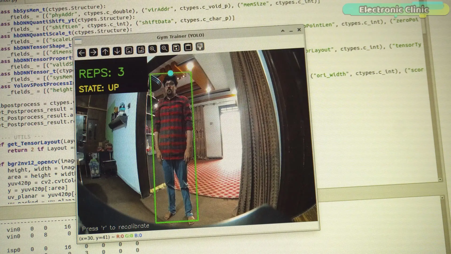 Person Stands Back Up During AI Squats Counter Detection