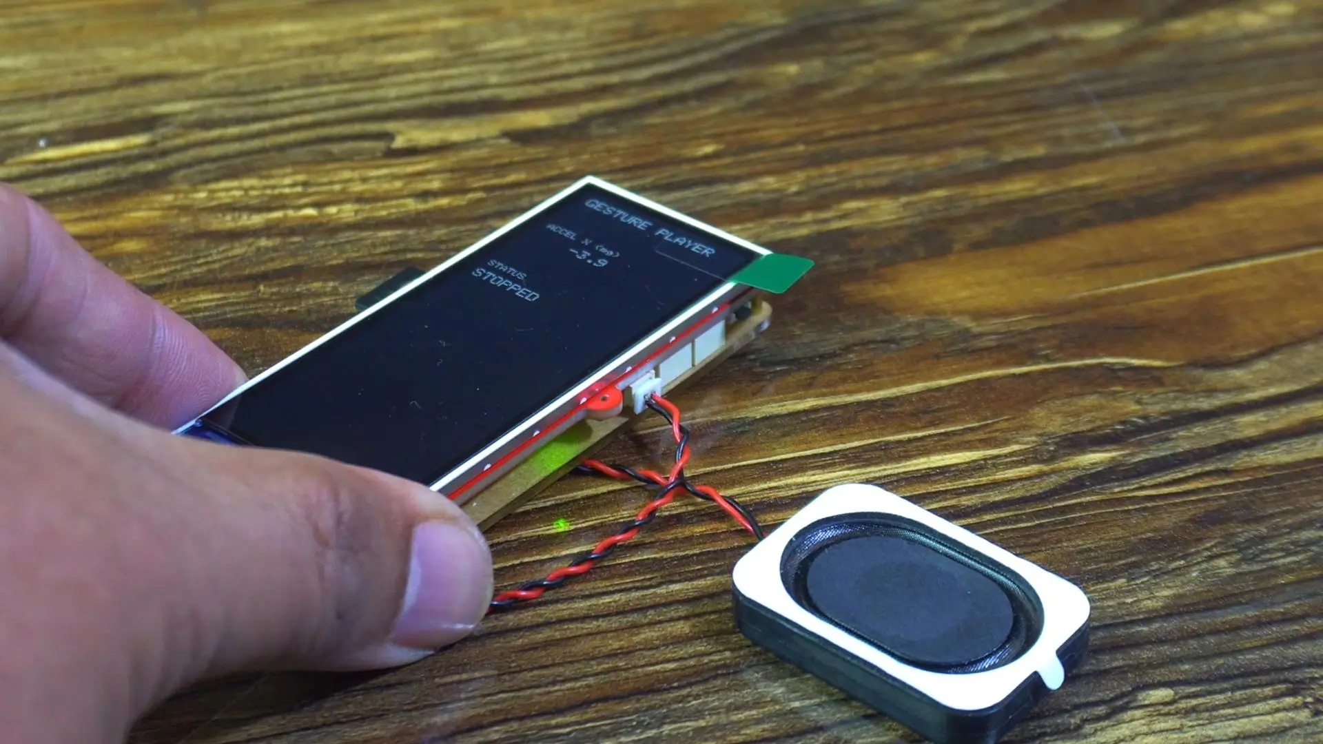 Stopping the music player using a hand gesture with ESP32-S3