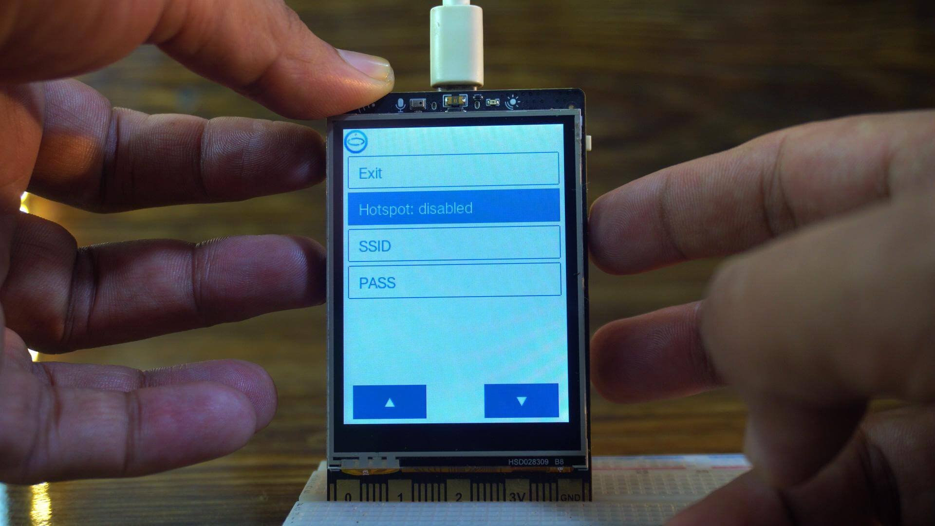UNIHIKER M10 hotspot settings showing the wireless hotspot option