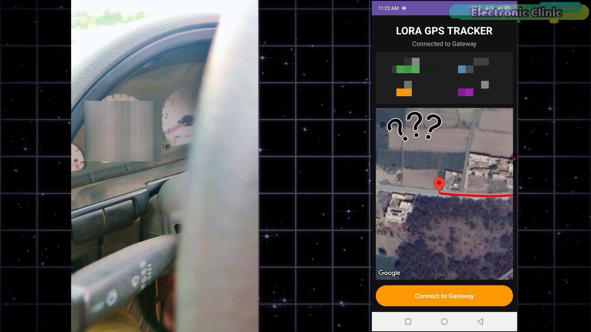 ESP32 GPS speedometer accuracy comparison test in a moving vehicle