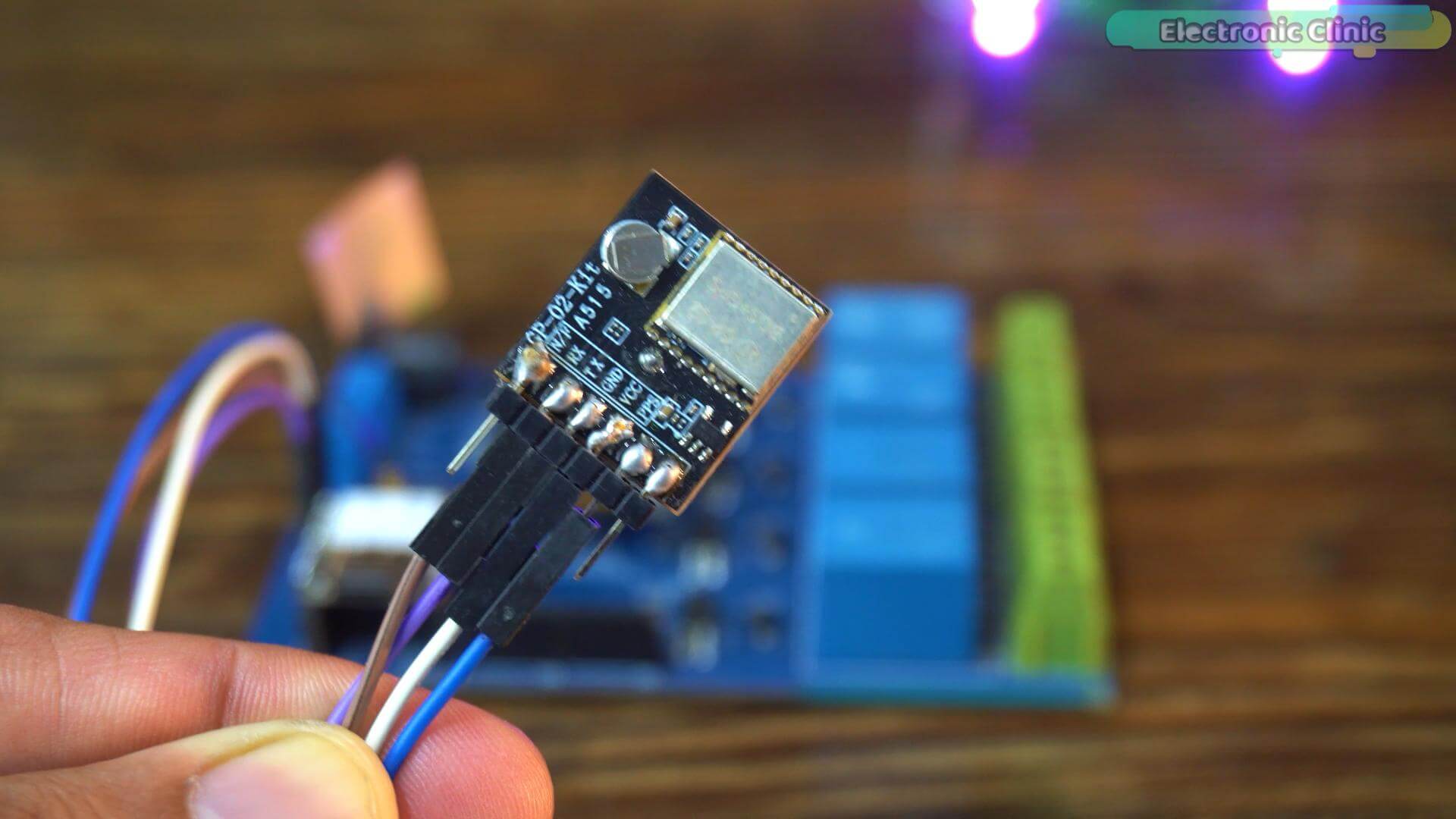 GP-02-Kit GPS module connected with jumper wires for ESP32 GPS tracking