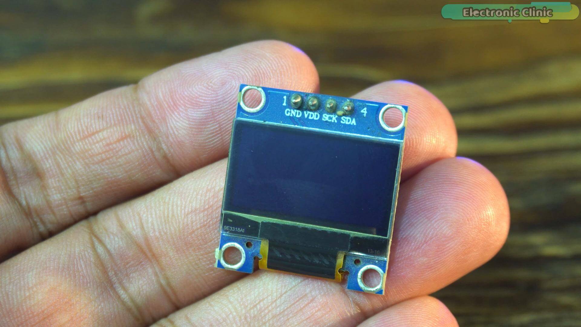 0.96-inch SSD1306 OLED display module with I2C interface