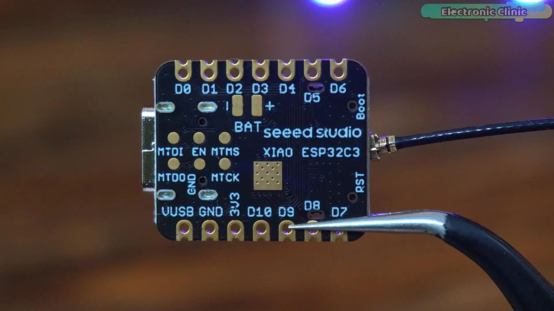 XIAO ESP32-C3 battery pads and JTAG pinout