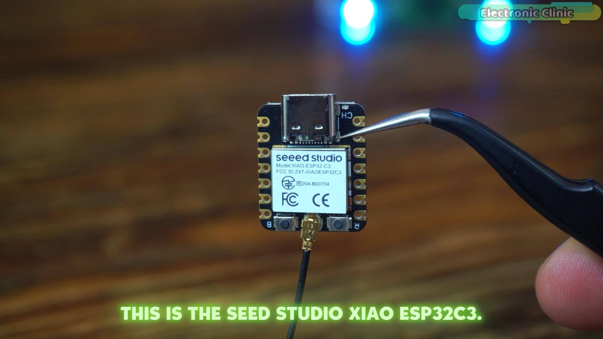 Seeed Studio XIAO ESP32-C3 microcontroller with U.FL antenna connector