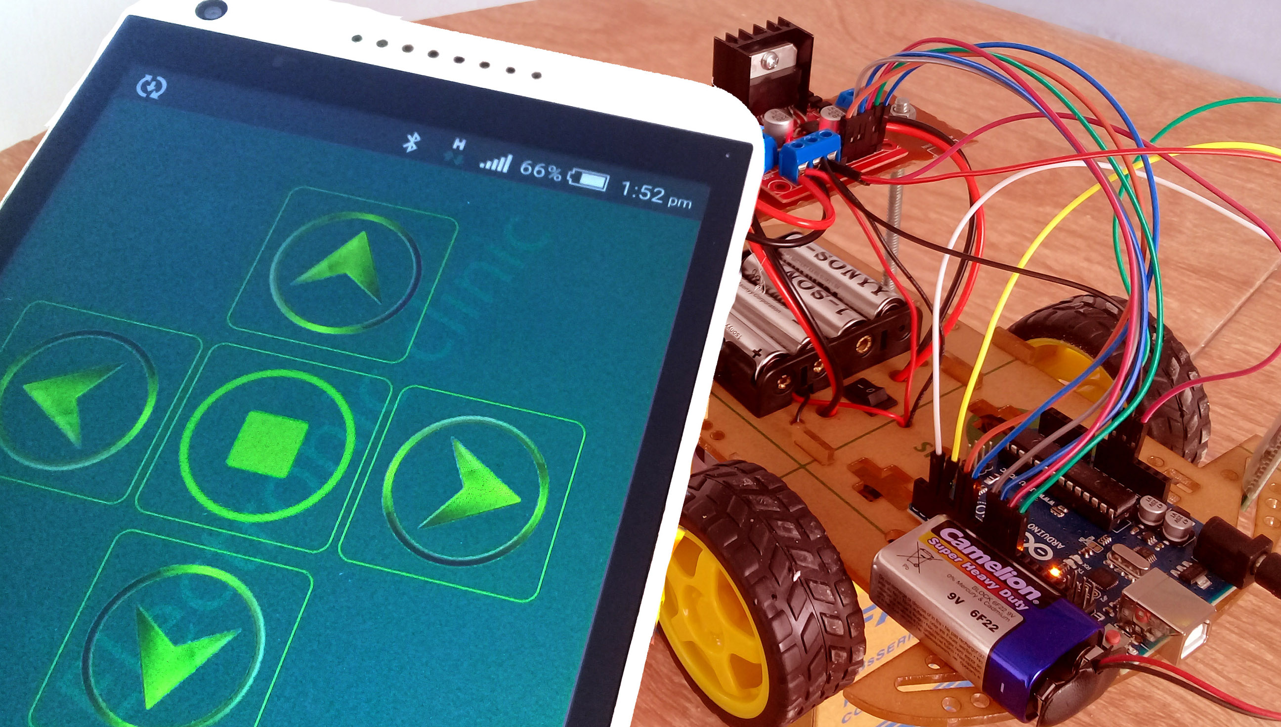 Bluetooth controlled Robot